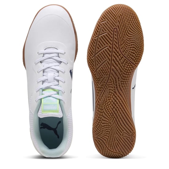 Men's Puma Truco III Indoor Football Boots in Puma White-Aq - Image 3
