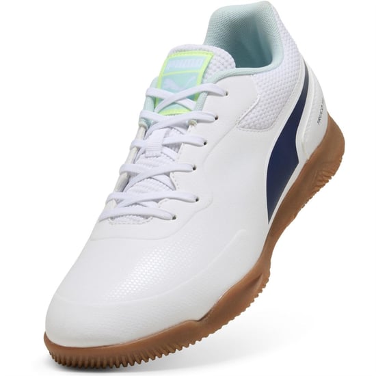 Men's Puma Truco III Indoor Football Boots in Puma White-Aq - Image 6
