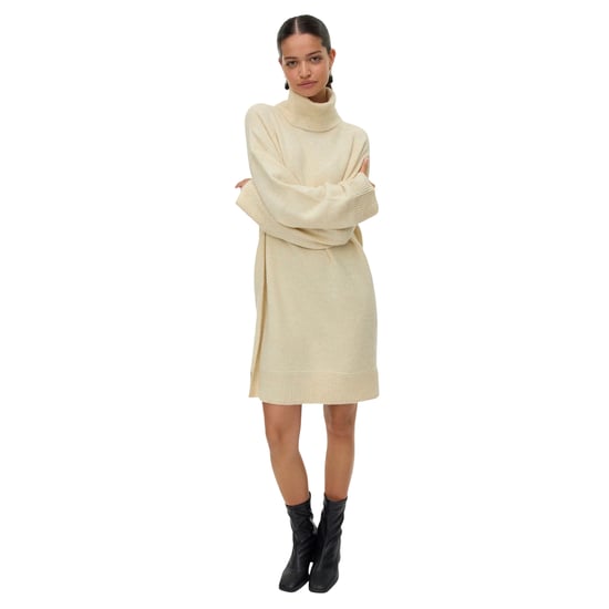 Vero Moda Gebreide jurk met col voor dames (Natuurlijk) - Image 3