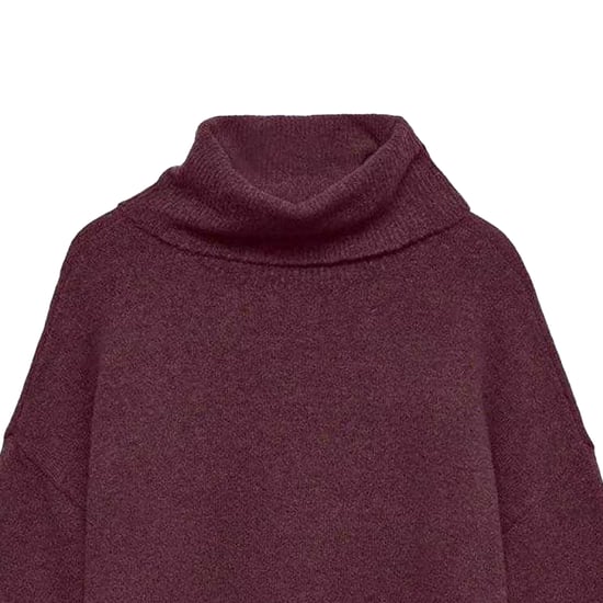 Vero Moda Gebreide jurk met col voor dames (Wijn) - Image 2