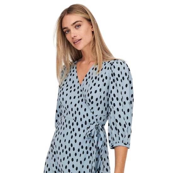 Only Dames/Dames Reguliere Wikkeljurk (Blauwe Mist) - Image 3