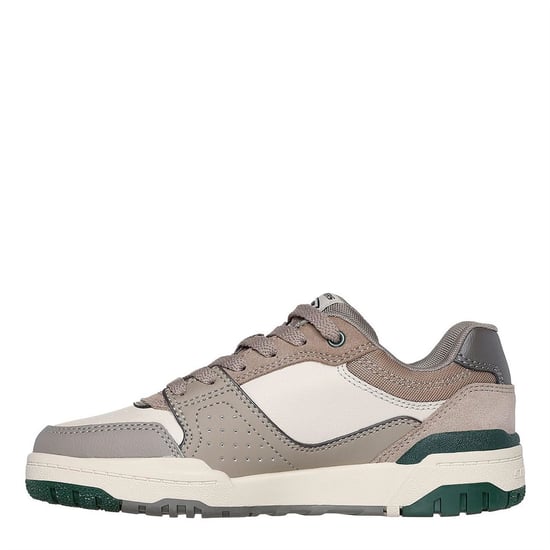 Boys Skechers SKX-228 Durable Rubber Low Top Sneakers in Taupe - Image 2