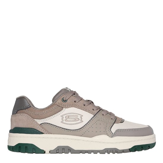 Boys Skechers SKX-228 Durable Rubber Low Top Sneakers in Taupe - Image 3