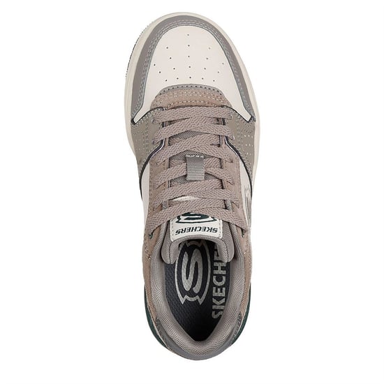 Boys Skechers SKX-228 Durable Rubber Low Top Sneakers in Taupe - Image 5