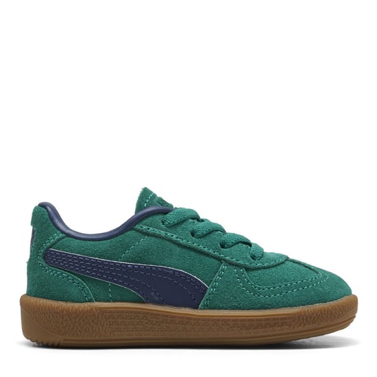Boys Puma Low Top Trainers in WldGrn-PrsnBl - Image 4