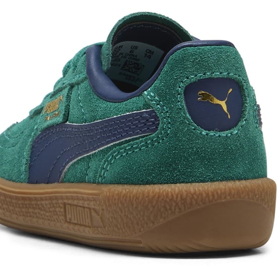 Boys Puma Low Top Trainers in WldGrn-PrsnBl - Image 5