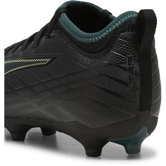 Boys Puma Kids Ultra 6 Match Firm Ground Football Boots in Blk-FL-GrnTrrn - Image 5