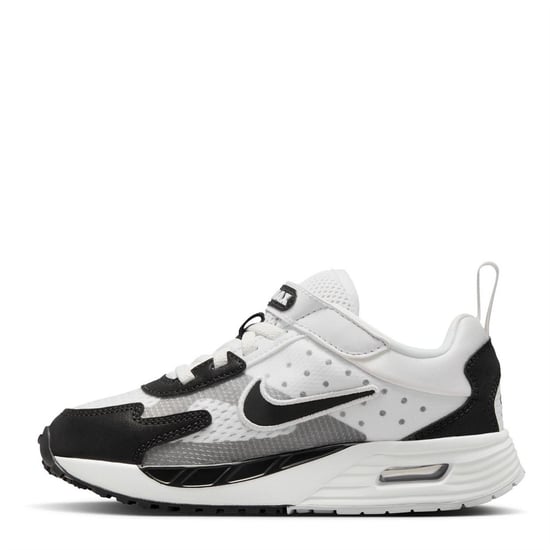 Boys Nike Air Max Solo Lace Up Road Sneakers in White/Black-Pur - Image 2