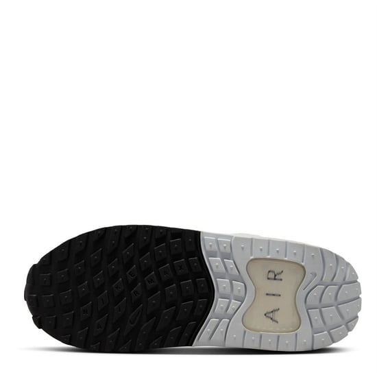 Boys Nike Air Max Solo Lace Up Road Sneakers in White/Black-Pur - Image 5