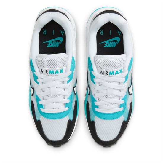 Boys Nike Air Max Solo Lace Up Road Sneakers in White/White-Bla - Image 5