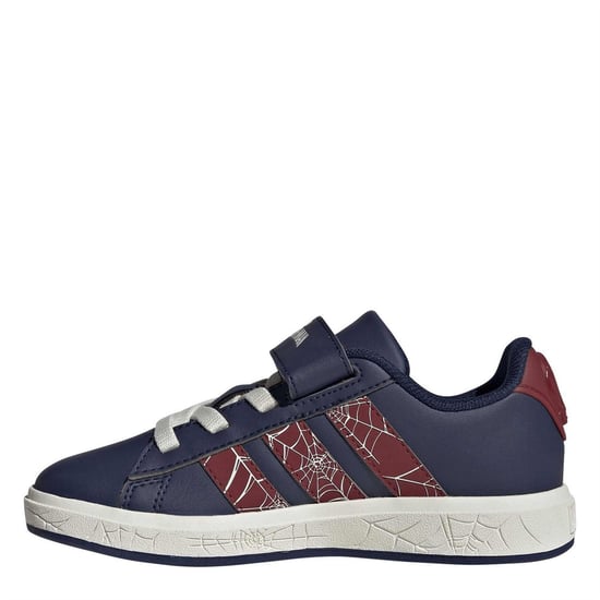 Boys adidas Grand Court Spider-Man Trainers in Dark Blue/Activ - Image 2