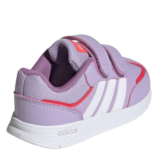 Boys adidas Tensaur Switch Low Top Trainers in Powder Plum/Ftw - Image 4