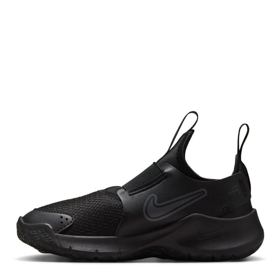 Boys Nike Flex Runner 3 Low Top Running Sneakers in Triple Black - Image 2