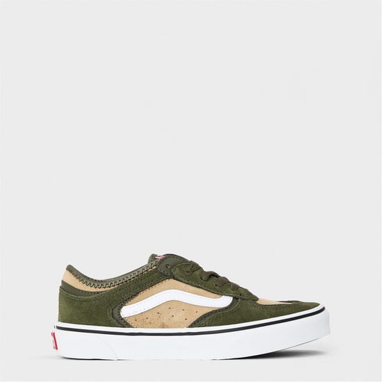 Boys Vans Kids Rowley Classic Canvas Low Top Sneakers in Grape Leaf - Image 1