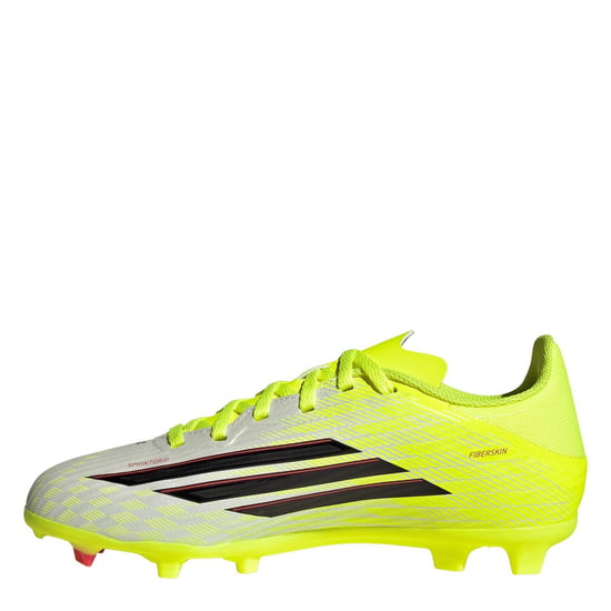 Boys adidas League Childrens Firm Ground Football Boots in Solar Yellow - Image 2