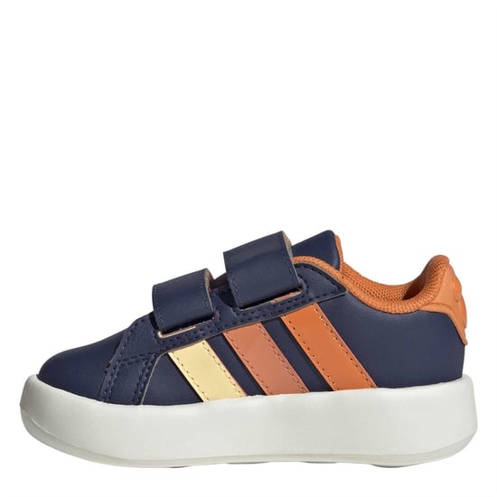 Boys adidas Grand Court M in Dark Blue/Ice T - Image 2