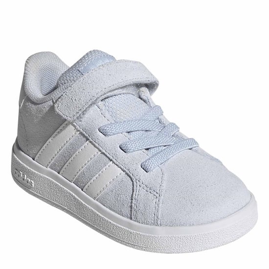 Boys adidas Grand Court 0 in Crystal Sky/Ftw - Image 3