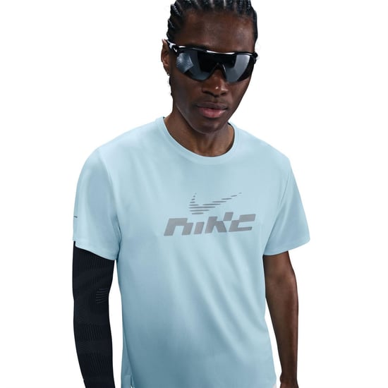 Men's Nike M Nk Df Uv Mile in Glacier Blue/Re - Image 1