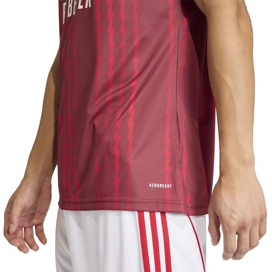 Men's adidas FC 2025 2026 Pre Match Jersey in Red/Orange - Image 6
