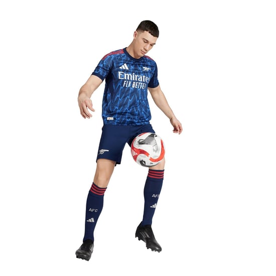 Men's adidas Authentic Away Shirt 2025 2026 Adults in Blue/Grey - Image 5