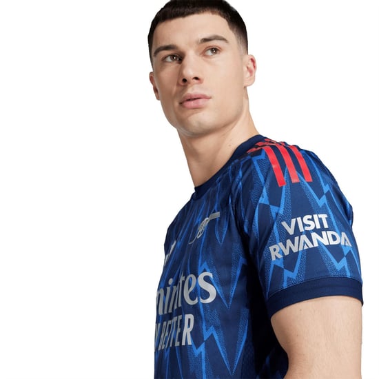 Men's adidas Authentic Away Shirt 2025 2026 Adults in Blue/Grey - Image 6