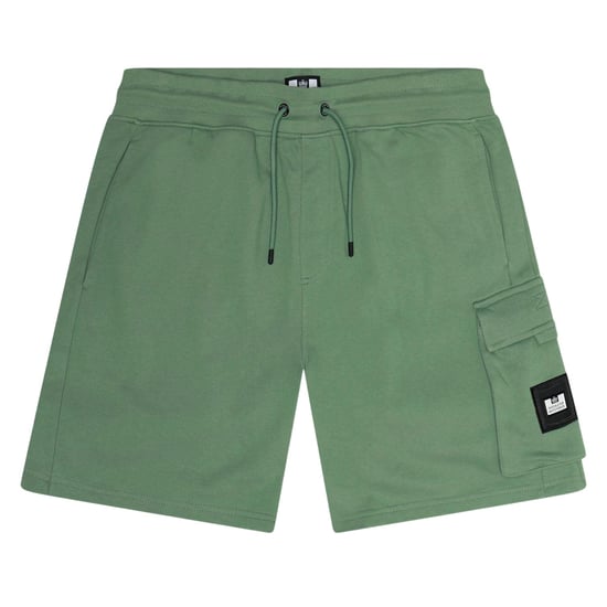 Weekend Offender Heren Nieuwe Carillo Katoenen Shorts (Midden Groen) - Image 1