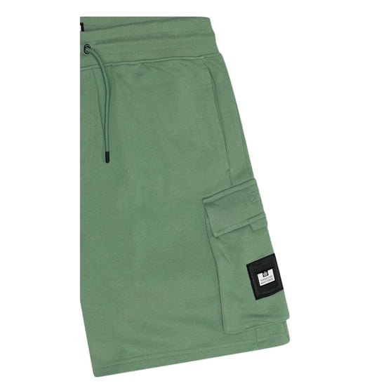 Weekend Offender Heren Nieuwe Carillo Katoenen Shorts (Midden Groen) - Image 3