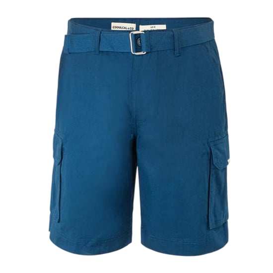 SoulCal Mens Washed Cargo Shorts (Navy) - Image 1