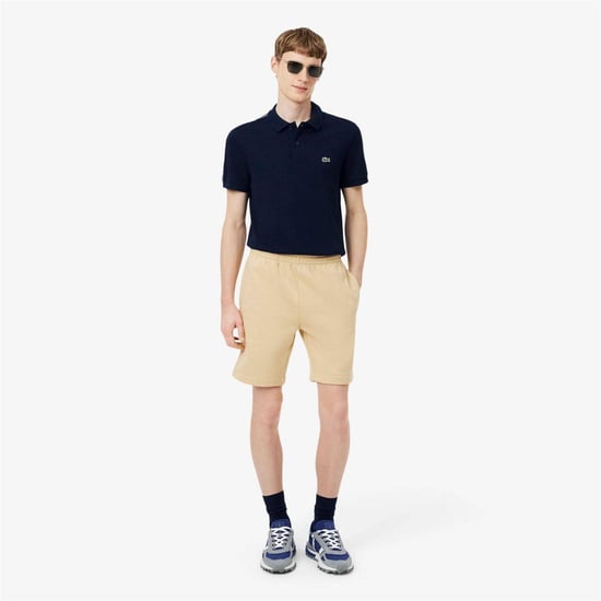 Lacoste Heren Fleece Shorts (Licht Beige) - Image 4