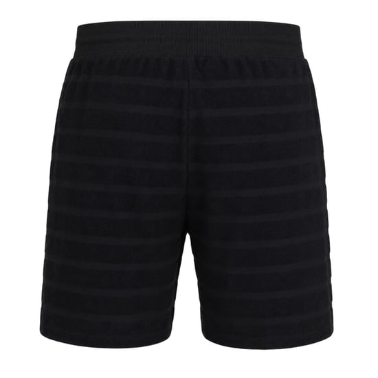 Hugo Heren Katoenen Gestreepte Relaxed Fit Casual Shorts (Zwart) - Image 2