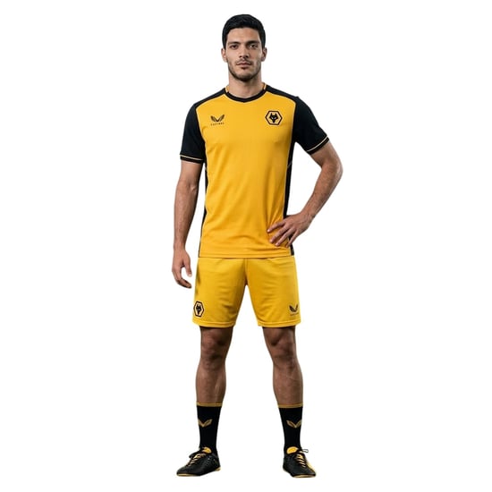 Castore Heren Wolves Doelman Short (Felgeel) - Image 1