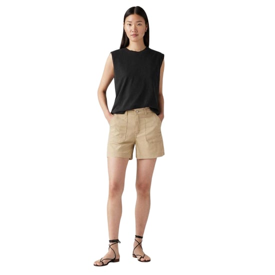 Levis Dames-shorts met hoge taille en praktische zakken (Safari) - Image 4