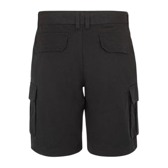 SoulCal Cargo-shorts voor heren met gewassen look (Zwart) - Image 2