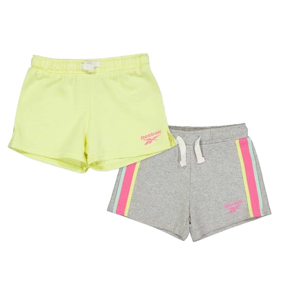 Reebok Jersey Shorts för flickor (Förpackning med 2 st) (Ljusgrått ljummet) - Image 1