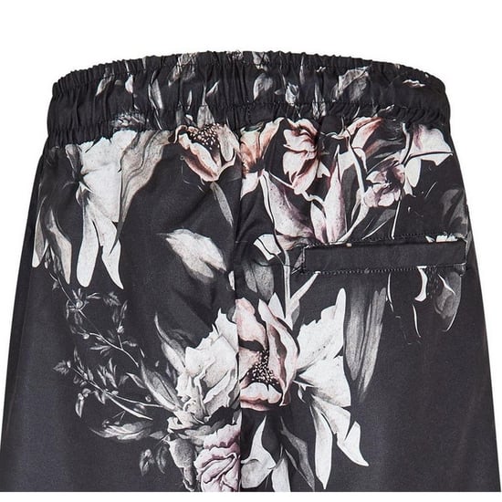 Criminal Damage Heren Sinclair Fleece Bloemige Relaxed Fit Shorts (Zwart) - Image 3