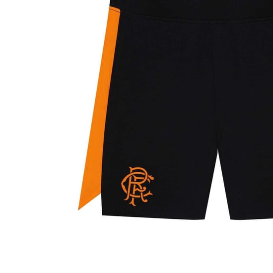 Castore Kinderen Rangers FC Voetbalshorts (Zwart/Oranje) - Image 3