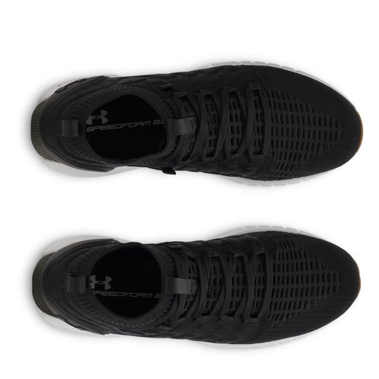 Boys Under Armour Phantom 1 Sock Trainers with Lace-Up Closure in Black - Image 4