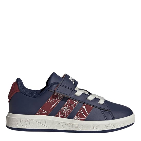 Boys adidas Grand Court Spider-Man Trainers in Dark Blue/Activ - Image 1