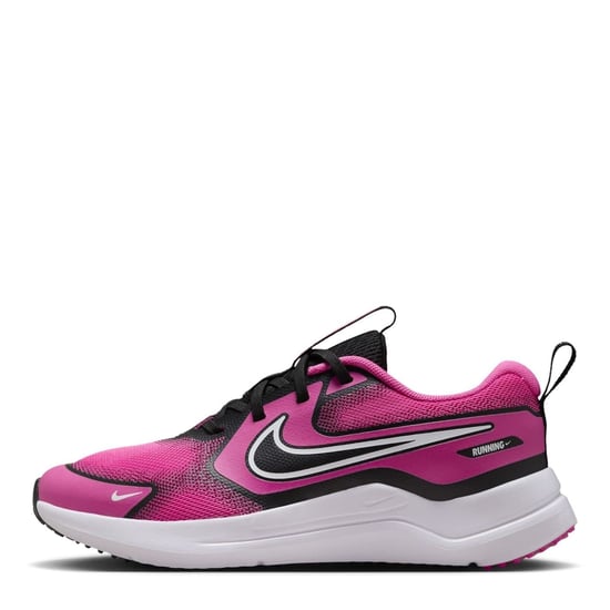Boys Nike Running Shoes Juniors in Pink/Black - Image 2