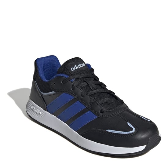 Boys adidas Tensaur Switch Shoes Kids in Black/Blue - Image 3