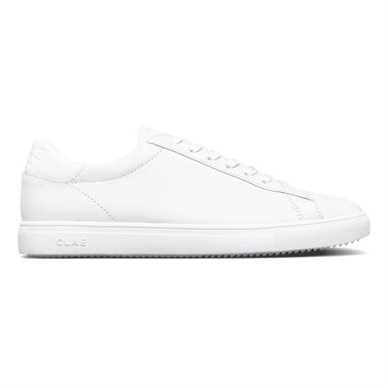 Boys CLAE Kids Low Top Trainers in Triple Wht/Lth - Image 1