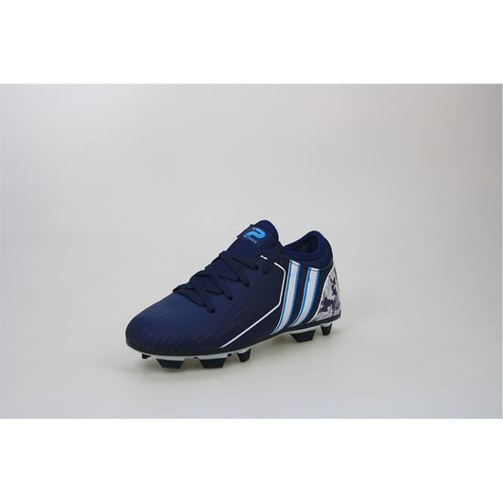 Boys Patrick Football Boots Firm Ground Lace Up in Blue - Image 3