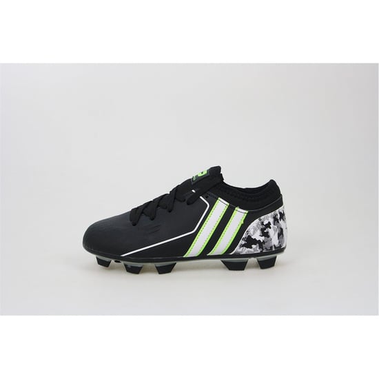 Boys Patrick Football Boots with Lace-Up Closure in Black - Image 2