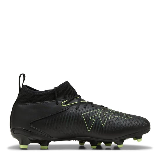 Boys Puma Kids Future 8 Match Firm Ground Football Boots in Blk-FL-GrnTrrn - Image 4