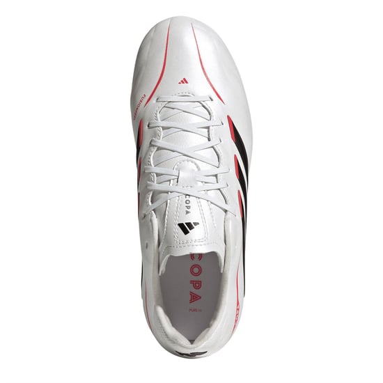 Boys adidas Copa Pure 3 Firm Ground Football Boots in Met/Black/Red - Image 5