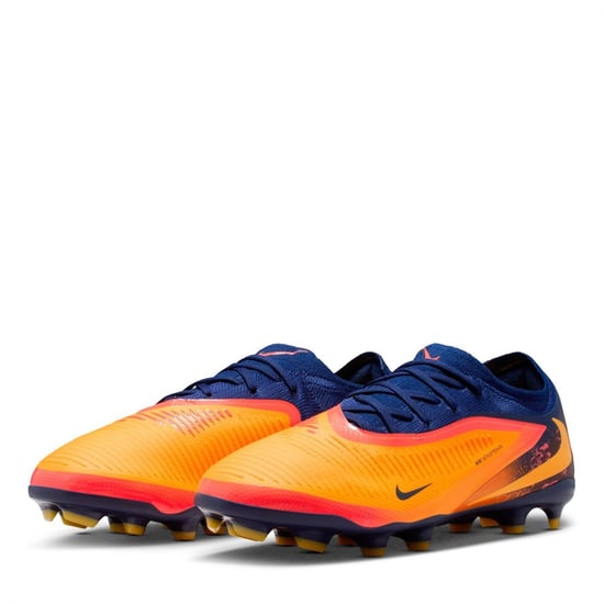Boys Nike Phantom 6 Pro Juniors Multi Ground Football Boots in Orange/Volt - Image 4