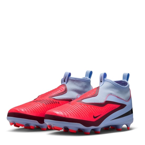 Boys Nike Phantom 6 Academy High Juniors Firm Ground Football Boots in Blue/Purple - Image 4