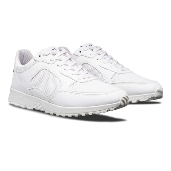 Boys CLAE Low Top Trainers in Triple White - Image 2