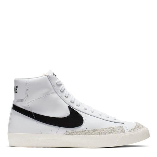 Boys Nike Blazer Mid 77 Vintage Shoes Juniors in White/Black - Image 1