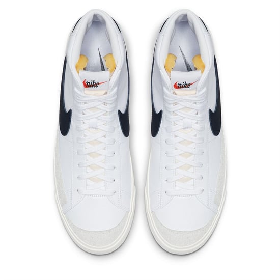 Boys Nike Blazer Mid 77 Vintage Shoes Juniors in White/Black - Image 5